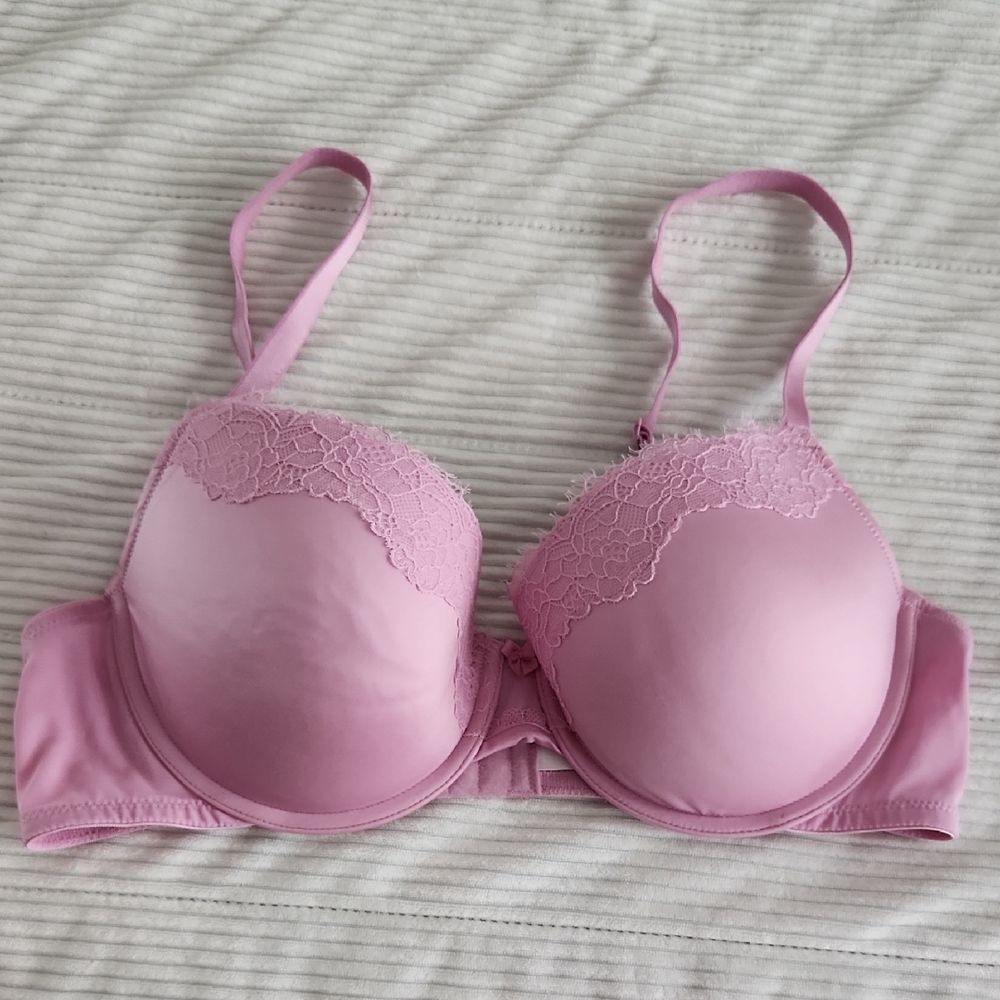 Auden Pink Lace Bra 38c